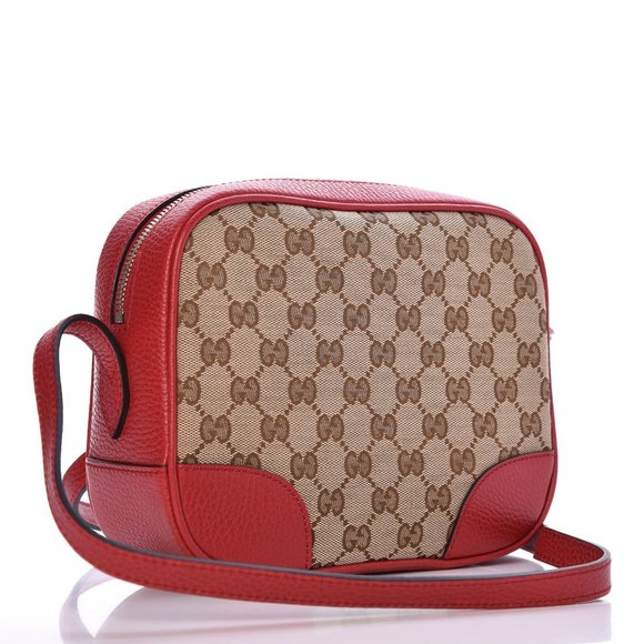 Gucci GG Supreme Bree Camera Crossbody Bag in Red- new in DUSTBAG - Picture 5 of 13
